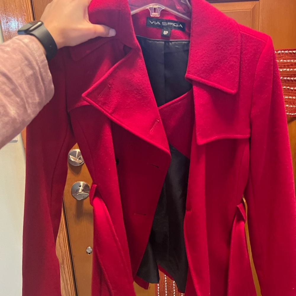 Red Peacoat